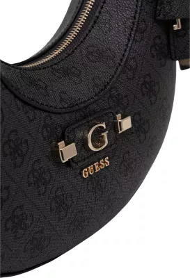 Çantë krahu Guess Coleen Logo Small SA HWSG97 49010 për femra, antracit