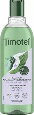 Shampon për femra Timotei për flokë të dobët dhe pa shkëlqim me ekstrakt bime alpine, 400ml