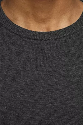 Xhemper për meshkuj Jack & Jones JJEBASIC 12137190, gri e errët [Madhësia: XL]