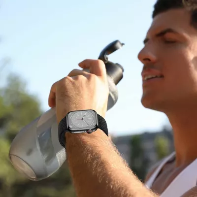 Rrip najloni për smartwatch Tech-Protect Nylonmag për Apple Watch 42/44/45/49 mm, Bezhë
