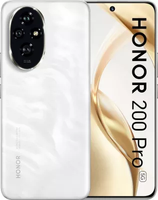 Celular HONOR 200 Pro 5G, 12/512GB, bardhë