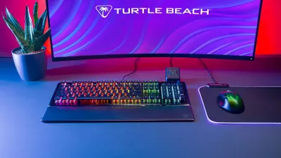 Tastierë mekanike Turtle Beach Vulcan II, full-size, RGB, USB-A, me pushore dore, e zezë