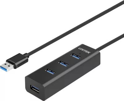 Hub USB UNITEK Y-3089V01, 4 porta, 5000 Mbit/s, Zi