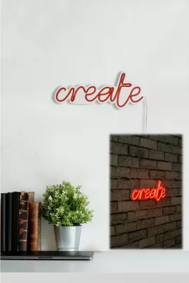 Dritë dekorative plastike LED, 'create', ngjyrë e kuqe