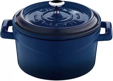 Kaserolë gize mini, LAVA, 10 cm, 350 ml, blu