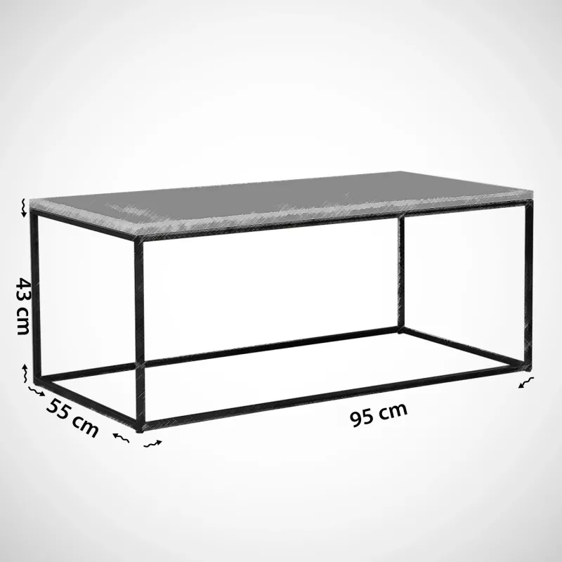 Tavolinë kafeje Hanah Home, Cosco, ngjyrë lis deti