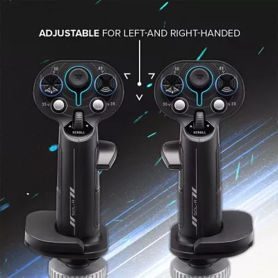 Grip add-on Thrustmaster Sol-R 3 AVA, 21 butona programmues, Z-axis, i dyanshëm, zi/kalter
