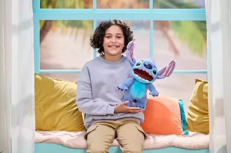 Kukull interaktive Disney Wow Stuff Real FX Chatty Stitch, Blu