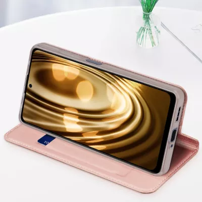 Mbështjellës Dux Ducis Skin Pro për Xiaomi Redmi Note 12 Pro+, me xhep karte, stand, Gold