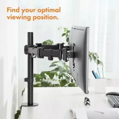 Mbajtëse desktopi dual për 2 monitorë VONHAUS 3005116 13–32\", VESA 75x75/100x100, e zezë