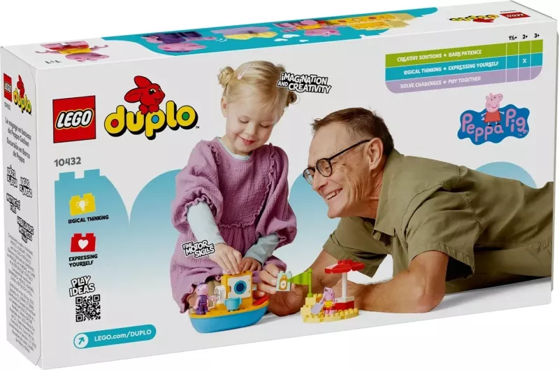 Set LEGO DUPLO Peppa Pig Boat Trip, 23 pjesë