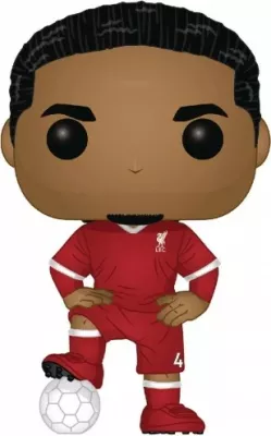 Figurinë koleksionuese Funko POP Football Virgil van Dijk (Liverpool), vinyl, e kuqe