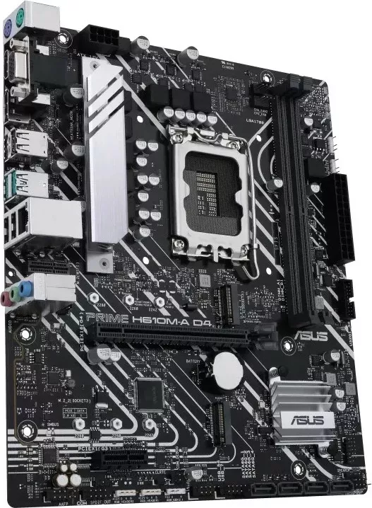 Pllakë amë ASUS PRIME H610M-A D4-CSM, Intel, LGA 1700, DDR4-SDRAM, micro ATX