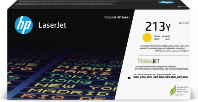 Toner, HP, 213Y (W2132Y), rendiment 12000 faqe, e verdhë