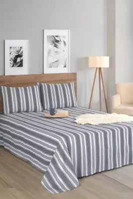 Set çarçafësh dopio, ngjyrë antracit, Soft Line