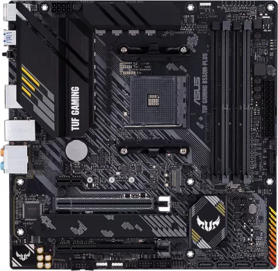 Pllakë amë ASUS TUF Gaming B550M-PLUS, mATX, Socket AM4, DDR4, Wi‑Fi 6, 2.5GbE, e zezë