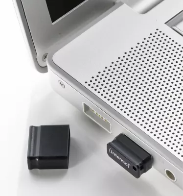 USB flash Intenso Slim Line 128GB, USB 3.2, e zezë