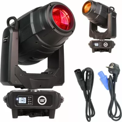 Kokë lëvizëse LED hibride LIGHT4ME Venom Hybrid 450 CMY 450W, Spot/Beam, Zoom 3-30°, DMX 26ch, e zezë