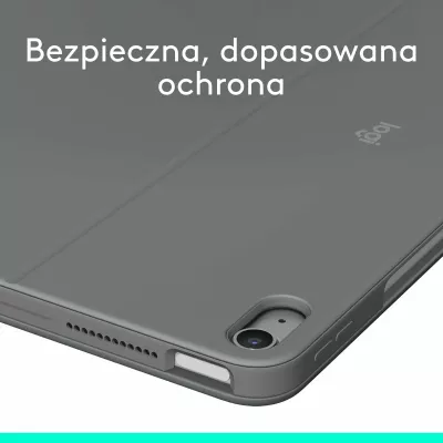 Tastierë me mbështjellës Logitech Combo Touch 920-012618 për iPad Air 13-inch (M2/M3, 2024/2025), Gri