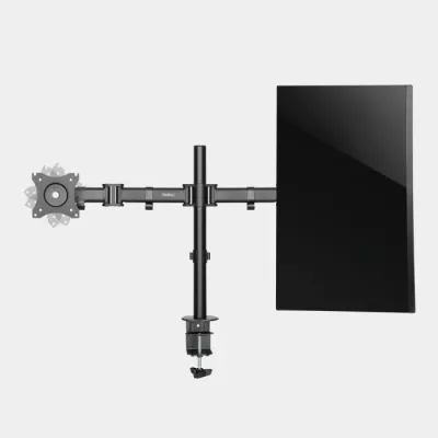 Mbajtëse desktopi dual për 2 monitorë VONHAUS 3005116 13–32\", VESA 75x75/100x100, e zezë