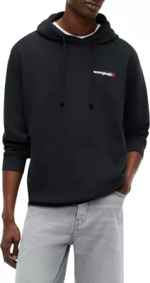 Duks me kapuç për meshkuj Tommy Hilfiger Jeans DM0DM23393, i zi