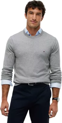 Xhemper për meshkuj Tommy Hilfiger MW0MW28046, gri e çelët [Madhësia: XXL]