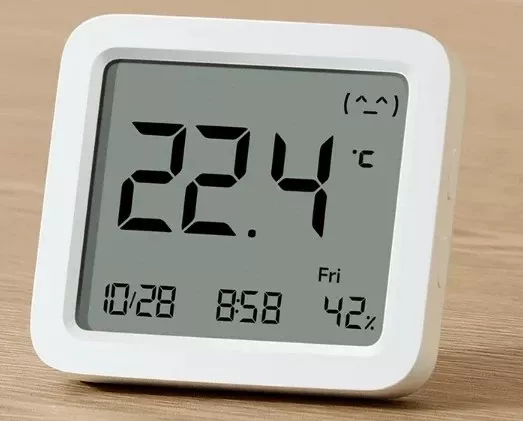 Monitor smart temperature dhe lagështie Xiaomi 3 BHR9041GL, LCD, Bluetooth 5.0, bateri CR2450, i bardhë