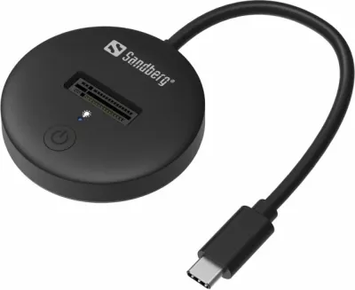 Dock USB 3.2 për SSD M.2/NVMe Sandberg 136-47, USB-C, 10Gbps, i zi