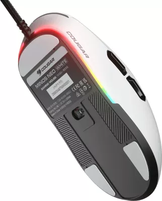 Maus gaming Cougar Minos NEO, 6200 DPI, ambidextrous, i bardhë