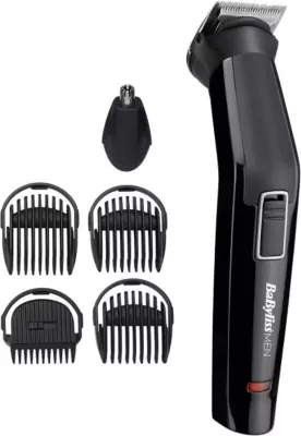 Trimer shumëfunksional, BaByliss MT725E, 6-në-1 pa kabëll, 60 min bateri, tehe çelik inoksi