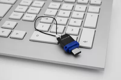 USB stick Verbatim Dual 64GB, USB 3.0, USB-C/USB-A, blu
