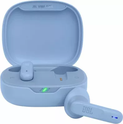 Kufje JBL Vibe Flex TWS Bluetooth 5.2, 32 orë bateri, me mikrofon, blu