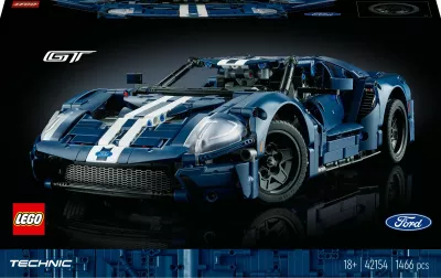 Set ndërtimi LEGO Technic 2022 Ford GT, 1468 pjesë, shumëngjyrësh