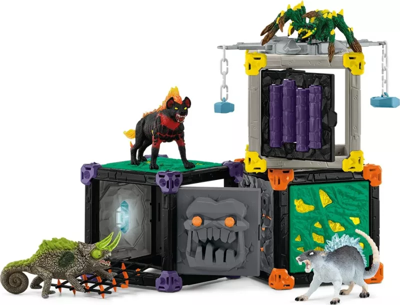 Set lodrash Schleich BattleCave Arena Lava vs Shadow, aksion/aventurë, multikolor