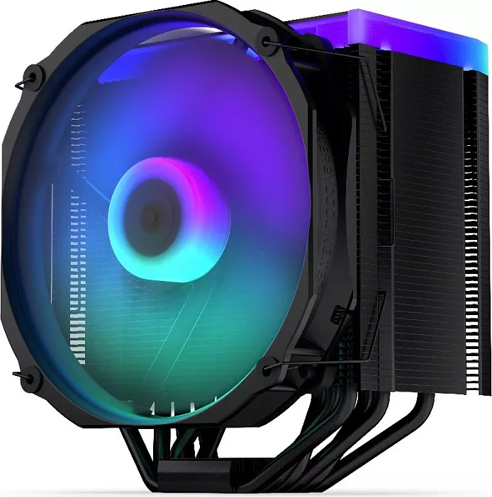 Ftohës CPU Endorfy Fortis 5 ARGB, 2 ventilatorë 140mm, TDP 220W, i zi