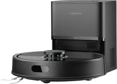 robot fshesë me korrent Roborock Q7 BF+ 8000 Pa, me stacion vetë-zbrazës, LiDAR, fshirje me ujë 270 ml, Wi‑Fi 2.4GHz, e zezë
