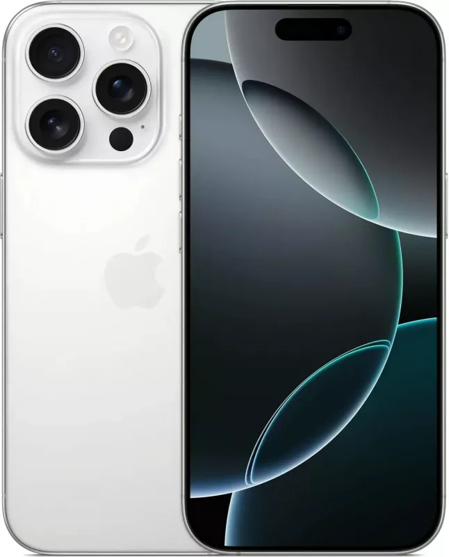 Apple iPhone 16 Pro, 6.3", 256GB, white titanium