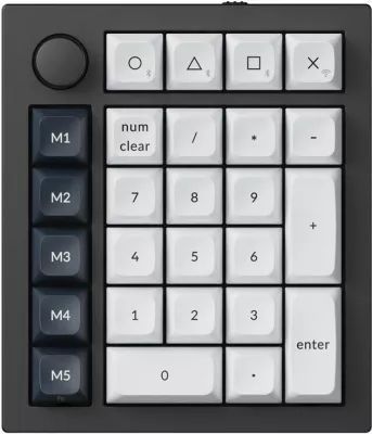 Tastierë numerike mekanike Keychron Q0 Max RGB wireless, Gateron Jupiter Red Switch, e zezë