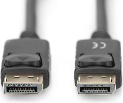 DisplayPort kabllo Digitus 3m, DisplayPort në DisplayPort, 4K Ultra HD, i zi