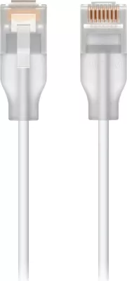 Kabëll Ubiquiti UACC-Cable-Patch-EL-0.15M-24, Cat6, 2.5 Gigabit Ethernet, i bardhë