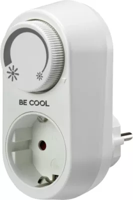 Adapter dimmer BECOOL BC23LEDSDS, 3-24W LED / 30-200W halogjen-inkandeshente, i bardhë