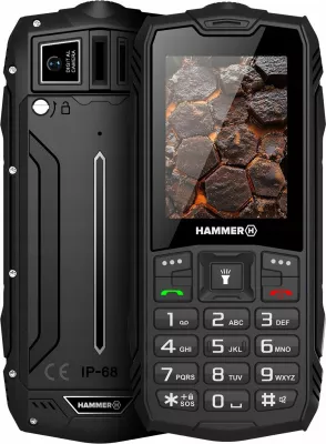 Celular myPhone Hammer Rock LTE 2.4\", Dual SIM, 4G LTE, IP68, bateri 3000 mAh, i zi