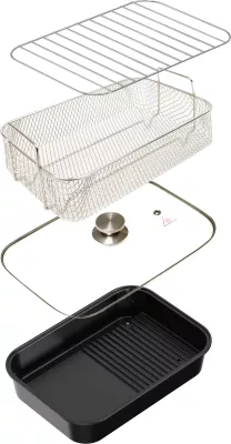 Air fryer grill Elit GrillFry360 PRO 12-në-1 6L 1500-1750W, i zi, set me aksesorë