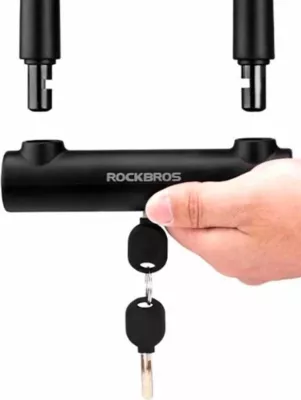 Kycë U-lock Rockbros RKS610-BK për biçikletë, e zezë