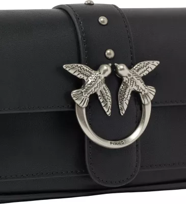 Çantë krahu Pinko Pocket Love One Simply 100061 A0F1 për femra, e zezë/argjend