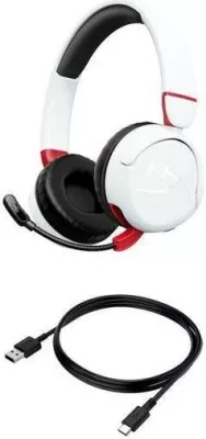 Kufje HyperX Cloud Mini Wireless, Bluetooth, mikrofon, bardhë