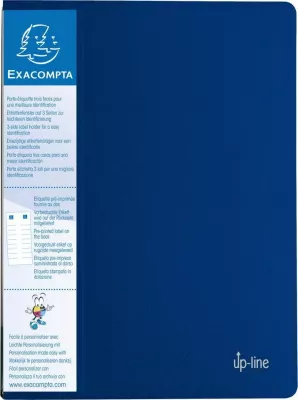 Album ofertash Exacompta Up-Line, 20 xhepa, kapak PP 0.8 mm, blu