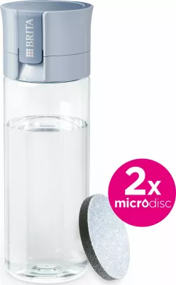 Shishe filtruese uji Brita Vital 600 ml, pastel blu, set me 2 MicroDisc filtra