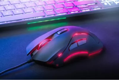 Maus gaming Sandberg LightFlow 6D 640-27, 6 butona, DPI 3600, me kabllo USB 1.5 m, RGB, i zi
