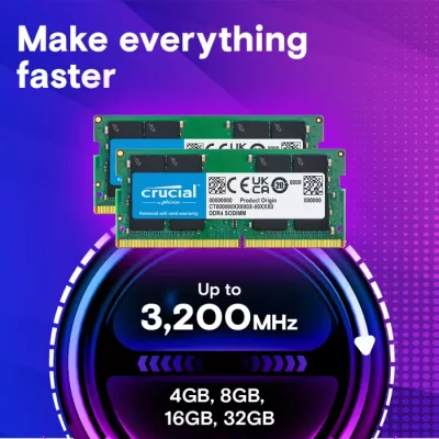 RAM Memorje Crucial CT16G4SFRA32A 16GB DDR4-3200 SODIMM PC4-25600 CL22 1.2V (1x16GB)